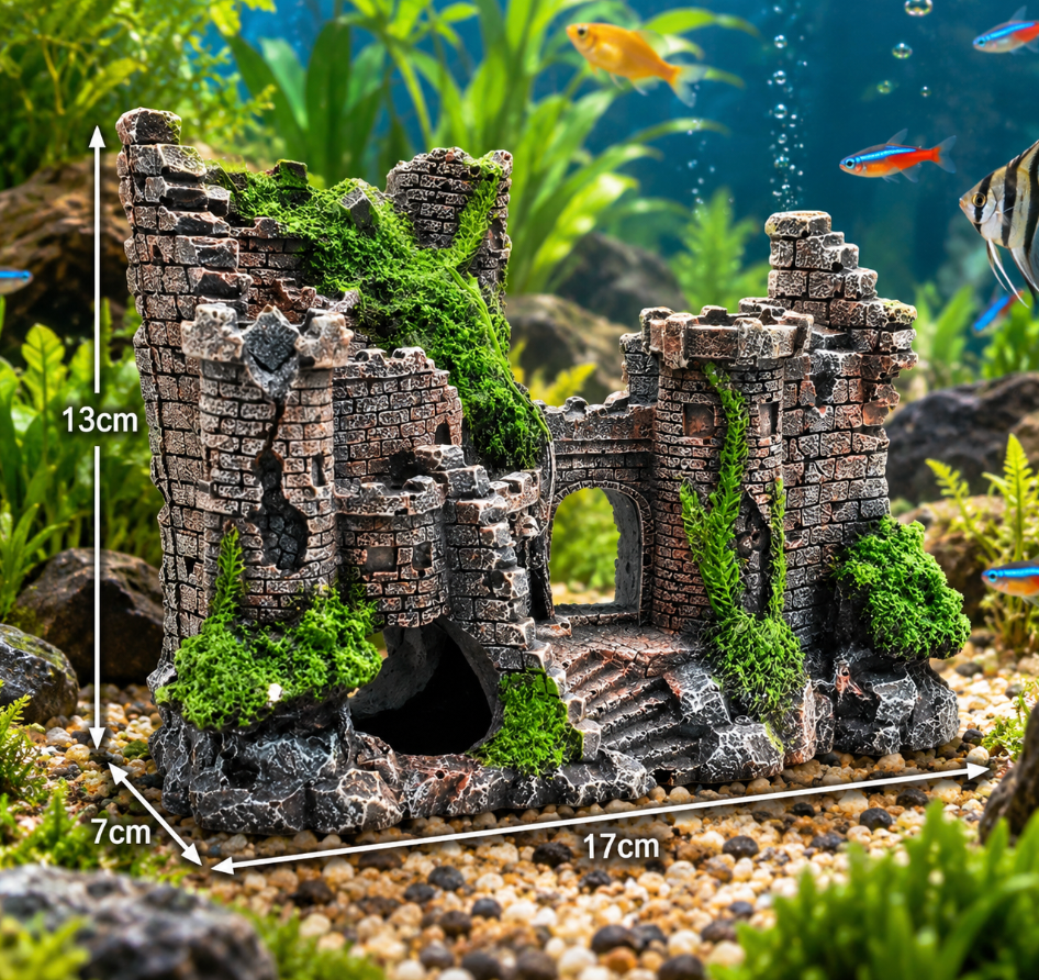 Fish Tank Castle Decoration