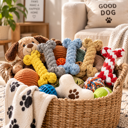 Interactive Dog Bone Chew Toy
