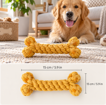 Interactive Dog Bone Chew Toy