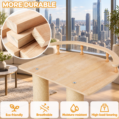 Heavy-Duty No-Drill Large Cat Tree
