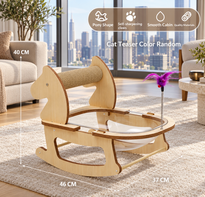 2-in-1 Cat Rocker & Scratching Lounge
