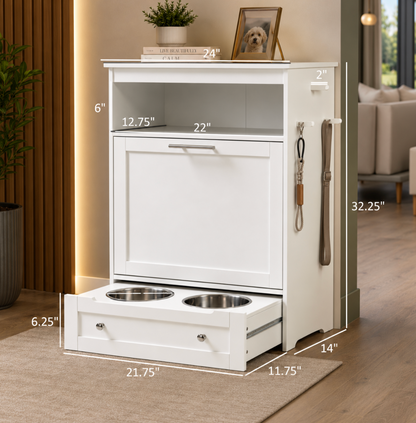 Pet Feeder Station - White