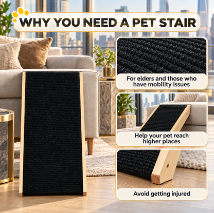 Adjustable Foldable Dog Ramp for Beds
