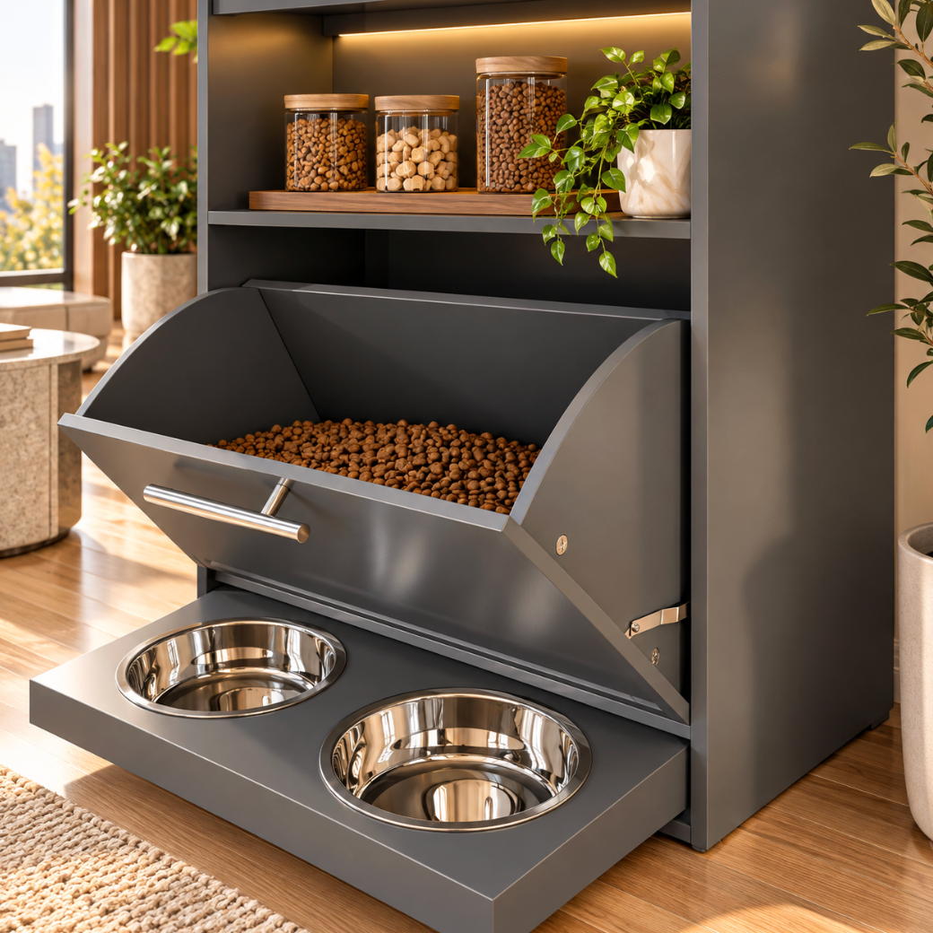 Pet Feeder Station - Gray