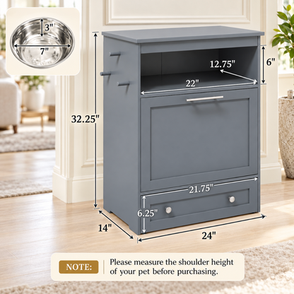 Pet Feeder Station - Gray