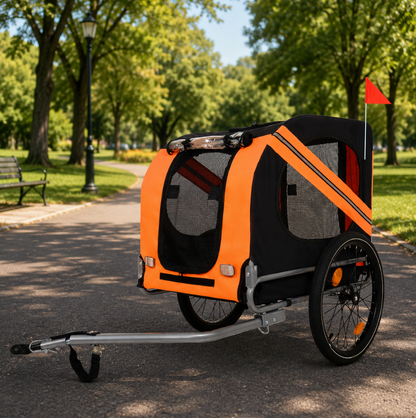 Heavy-Duty Dog Bike Trailer