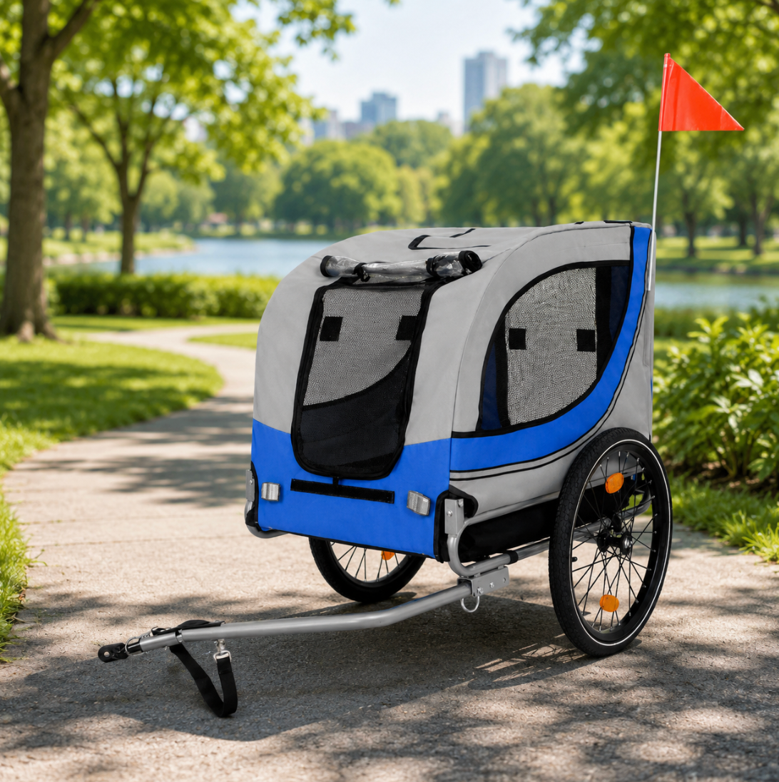 Heavy-Duty Dog Bike Trailer