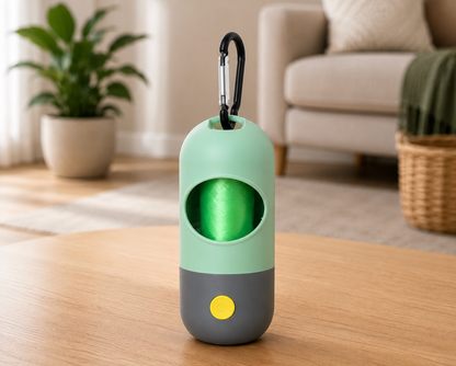 Led Light Pet Waste Bag Dispenser