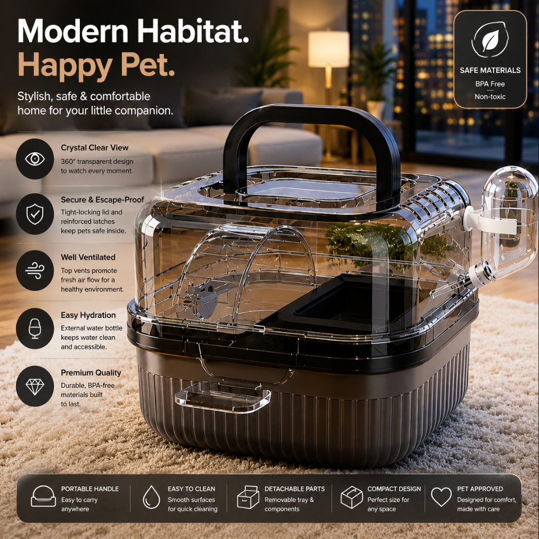 Hamster Travel Cage