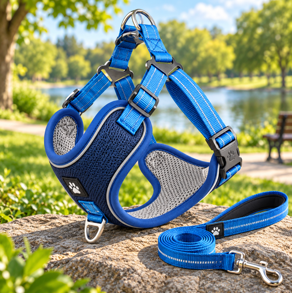 Breathable Pet Harness Adjustable Leash