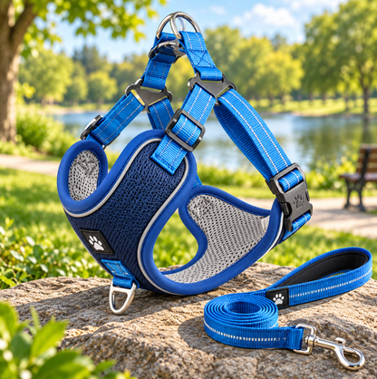 Breathable Pet Harness Adjustable Leash