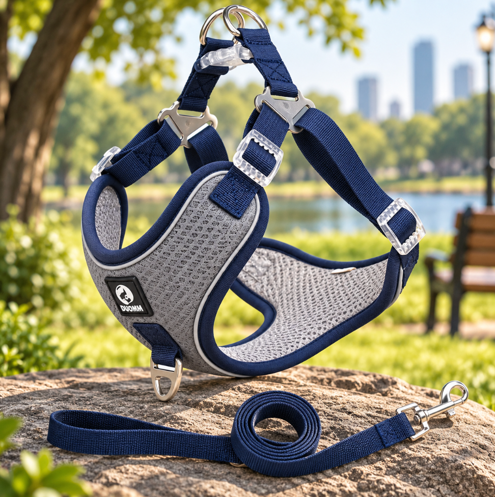 Breathable Pet Harness Adjustable Leash
