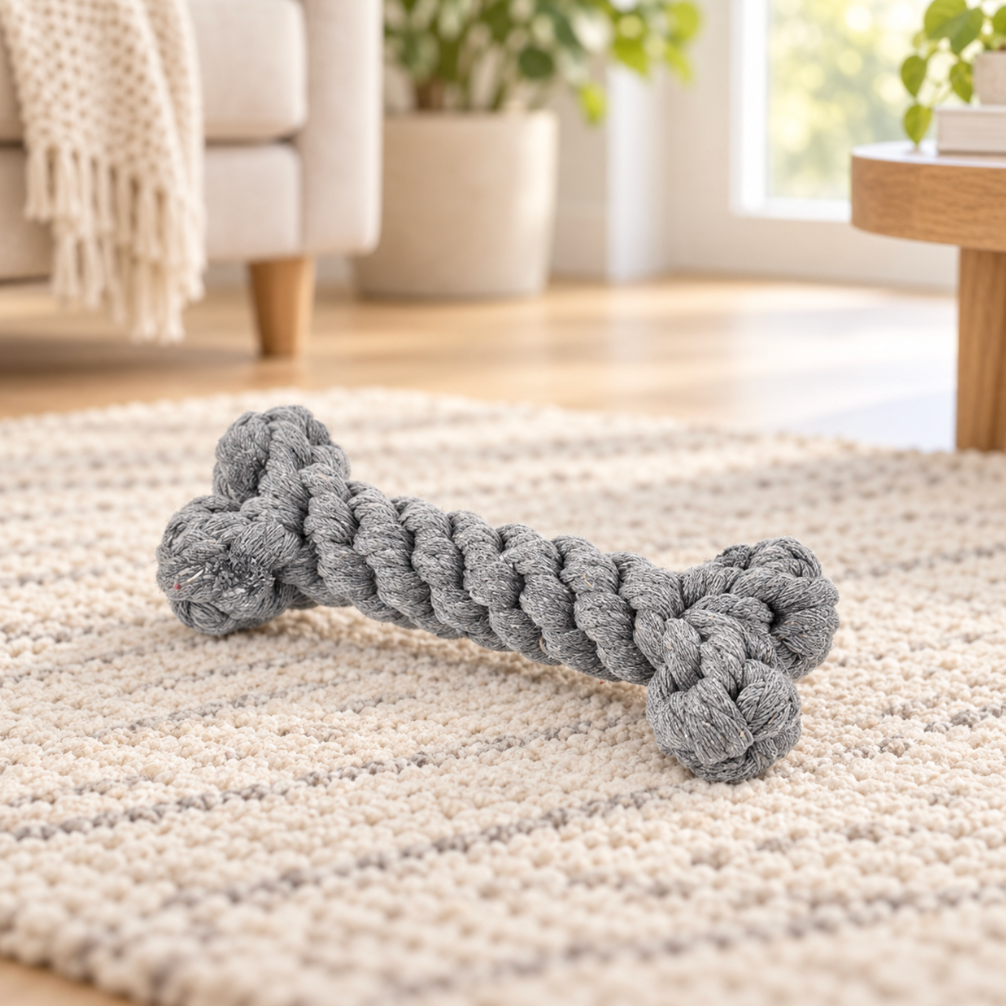 Interactive Dog Bone Chew Toy