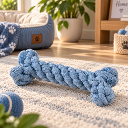 Interactive Dog Bone Chew Toy