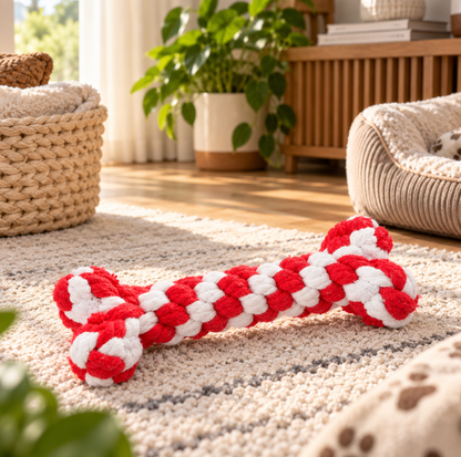 Interactive Dog Bone Chew Toy