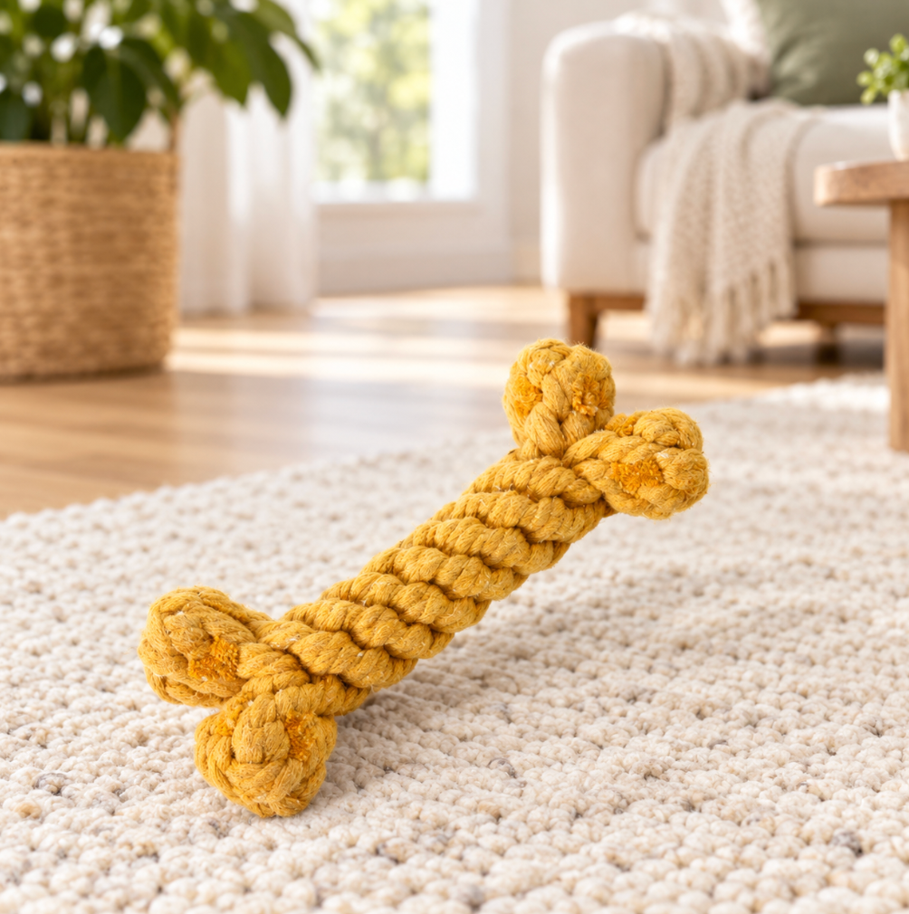 Interactive Dog Bone Chew Toy