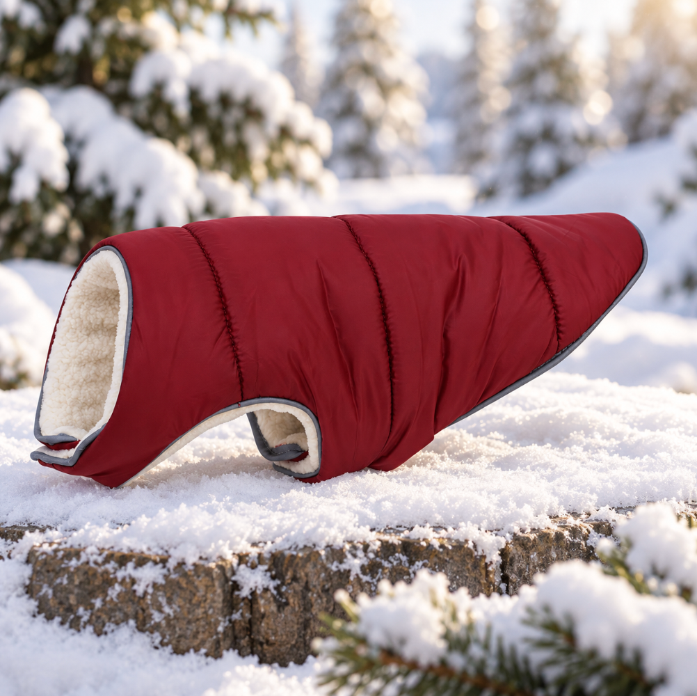 Reflective Fleece Dog Winter Jacket