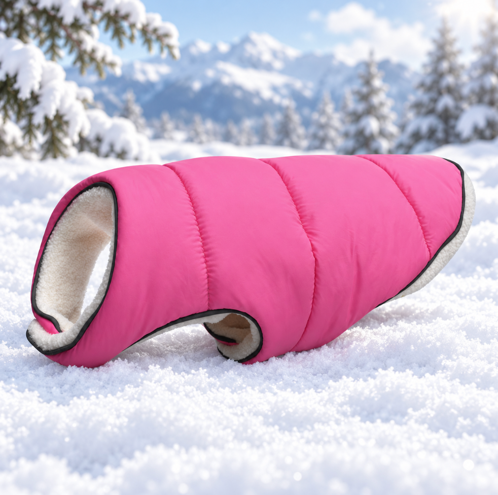 Reflective Fleece Dog Winter Jacket