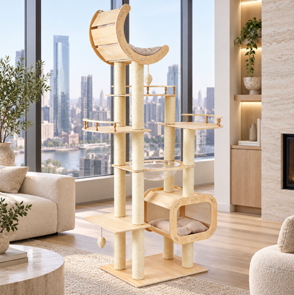 Heavy-Duty No-Drill Large Cat Tree