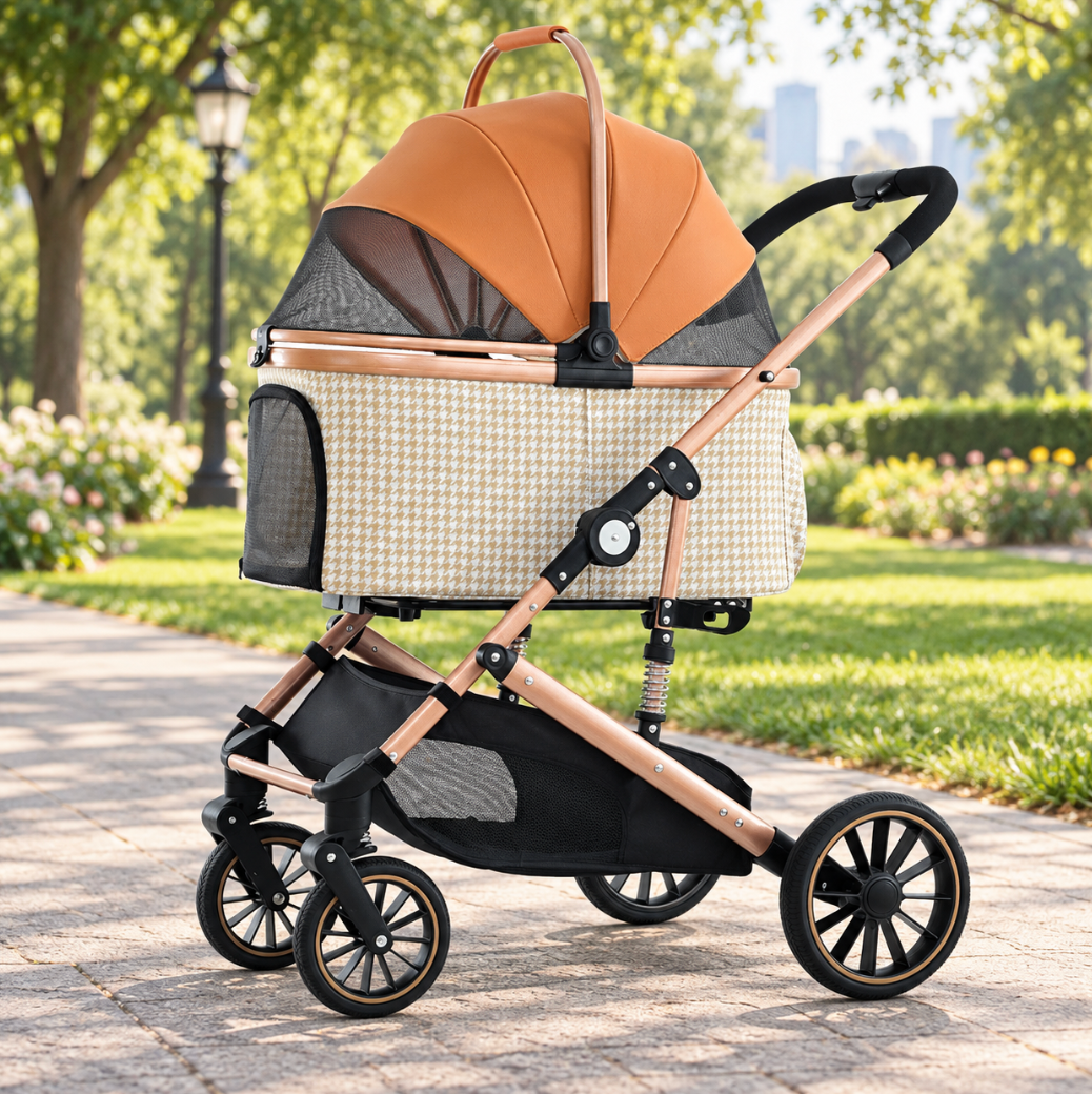 Foldable Pet Stroller - Autumn