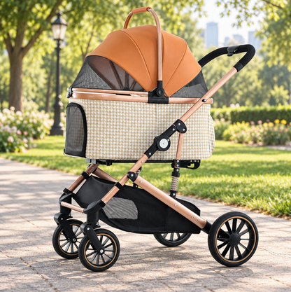 Foldable Pet Stroller - Autumn