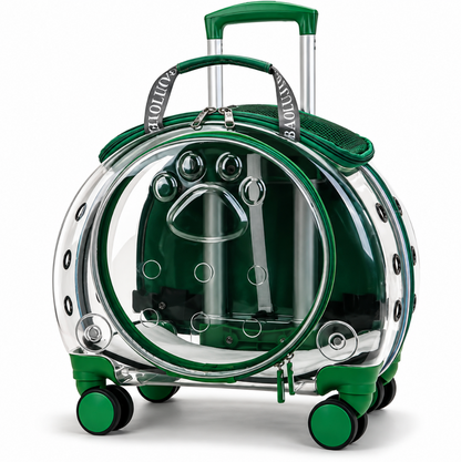 4-Wheel Pet Carrier Trolley & Backpack