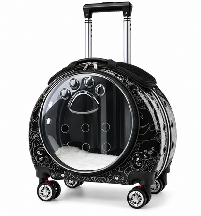 4-Wheel Pet Carrier Trolley & Backpack