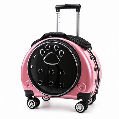 4-Wheel Pet Carrier Trolley & Backpack