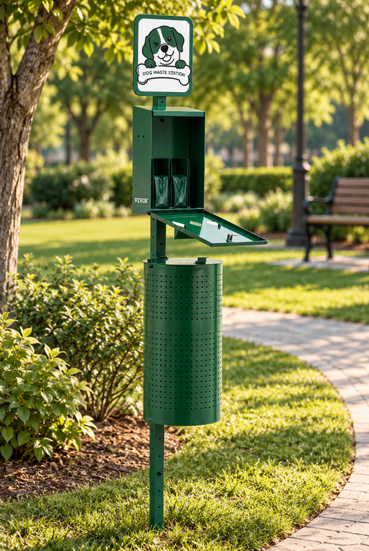 Dog Waste Station 11.5 Gallons Outdoor Dog Poop Station With 600 Bags