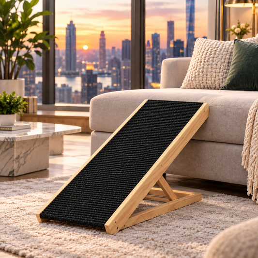 Adjustable Foldable Dog Ramp for Beds