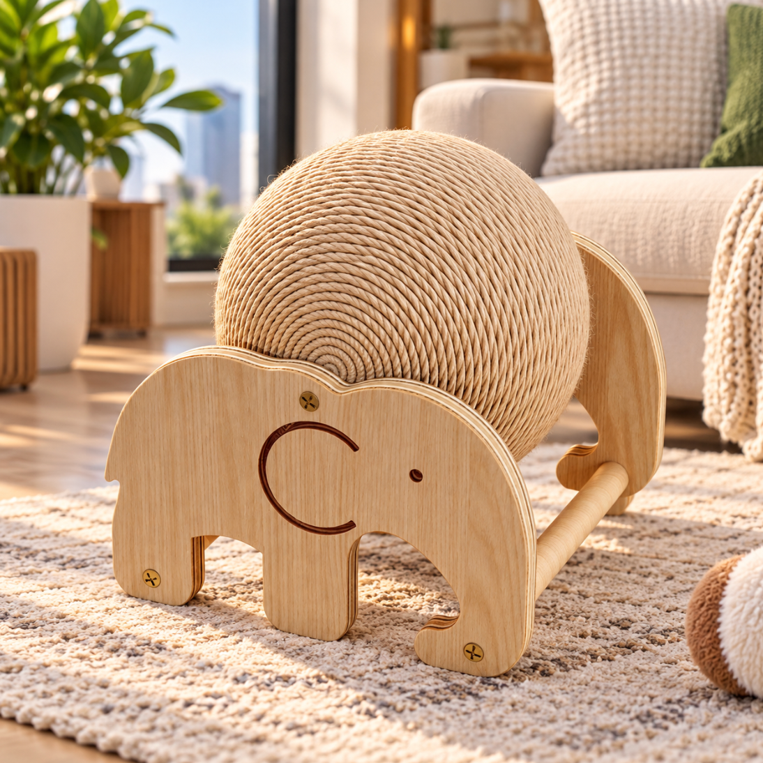 Ferris Wheel Sisal Cat Scratching Ball