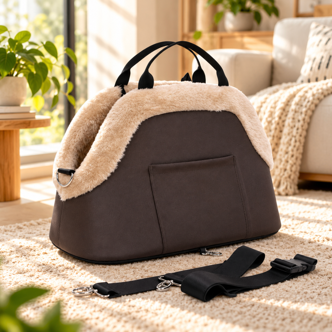 Portable Crossbody Pet Carrier Bag