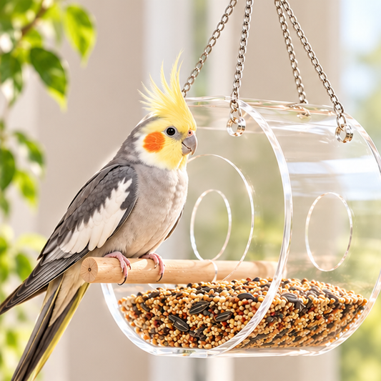 Acrylic Bird Food Box